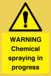 WARNING Chemical spraying in progress